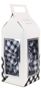 Shower Cap Gift Box Gingham Black/ White Shower Cap Copy