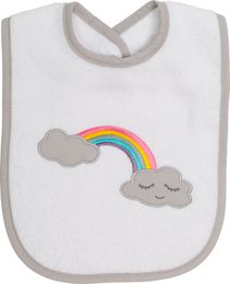 Bavaglino arcobaleno, bianco, 24 x 24