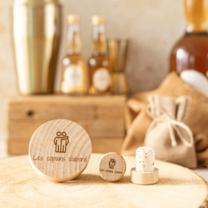 Ronde flesopener "Friends First" - My Bambou