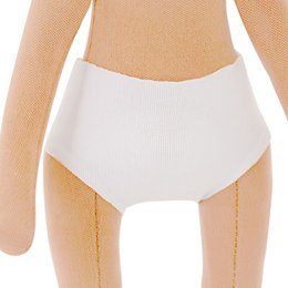 Blødt legetøj, søde søstre - tøjsæt: stribet kjole (35 cm)