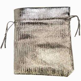  Silver jewelry bags, 9x7cm in size, suitable for storing and displaying jewelry.