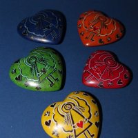 063 Heart small angel - soapstone