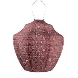 Copper-colored solar-powered garden lantern with a crown-like design, measuring 40 cm in height. Suitable for outdoor lighting in gardens or patios.