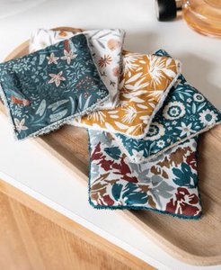 UPCYCLED vierkante make-up verwijderaar 10x10 - 5 st