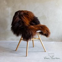 Icelandic sheepskin - Flamed brown