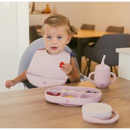 ANTI-DRIP CUP + SILICONE STRAW- DARK PINK