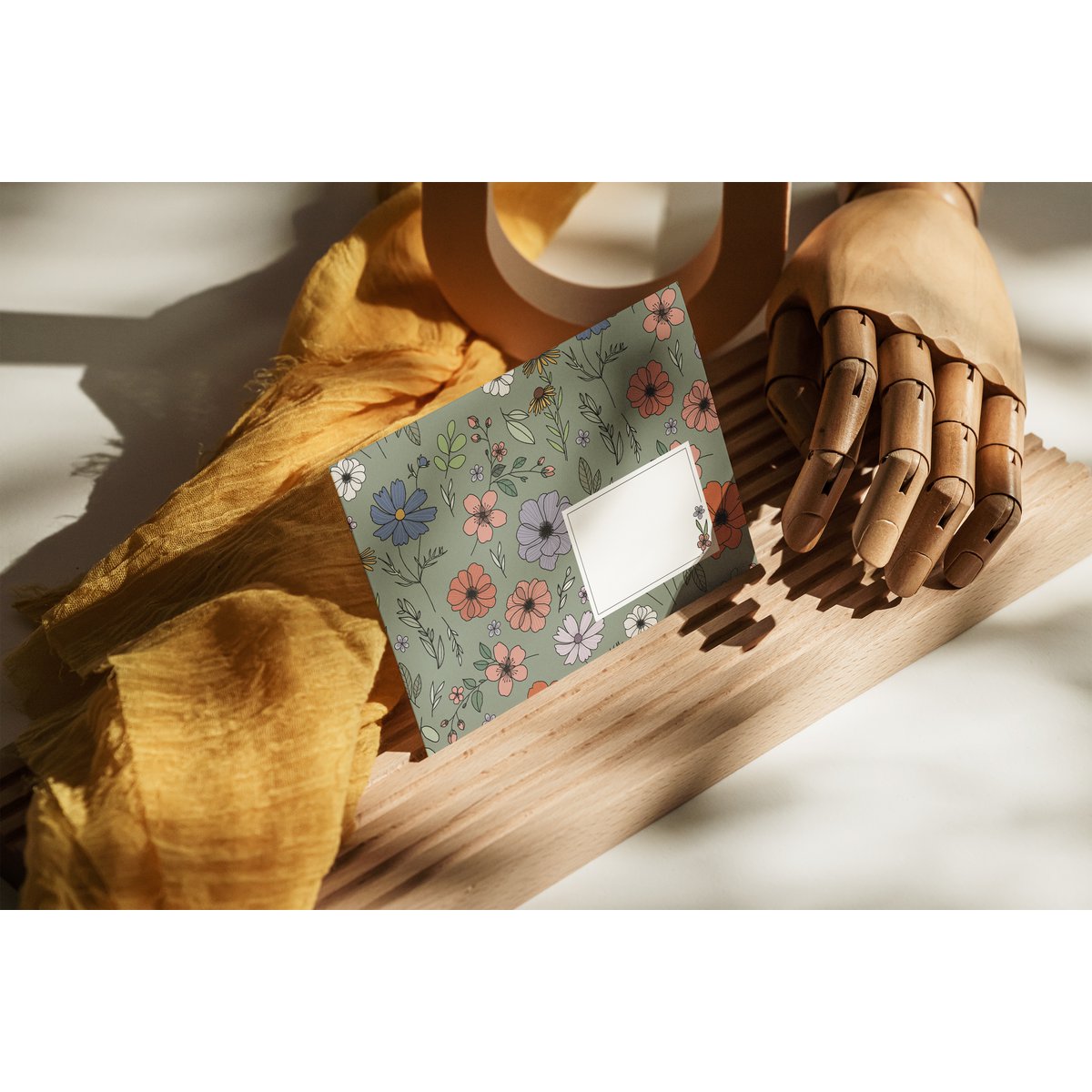 Enveloppe 05 fleurs (lot de 10)