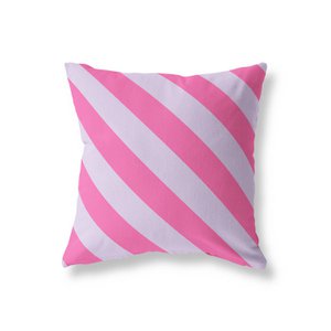 Buitenkussen – Diagonaal roze & paars