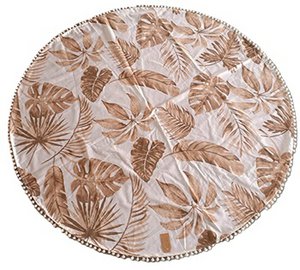 Verkauf doderner runde Blätter Beige/Weiß