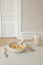 Sippy Cup in silicone - Beige ostrica