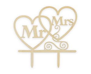 Taarttopper Mr & Mrs hartjes
