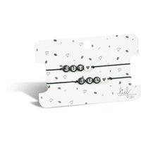 Armbänder Jut & Jul Schwarz und Weiß 2 Stück