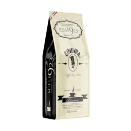White 1kg bag of Mille923 coffee beans. The bag features a vintage-style label with the Mille923 brand name and logo.