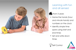 Learning clock time | Student clock math school synchronous movement RE-Plastic®