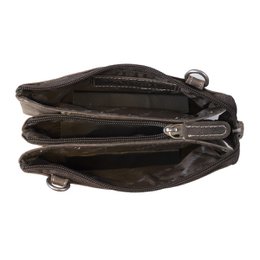 Lille skuldertaske I 3 farver Buffalo Læder - Festivaltaske - Lædertaske Lille - Crossbody taske til kvinder - Str. M