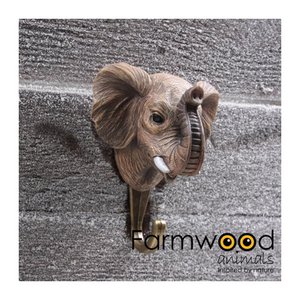 Coat rack hook Hook'd! elephant 6.5x9x11cm