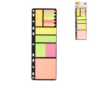 Haftnotizen-Set – 264 Notizzettel – Gelb, Orange und Pink