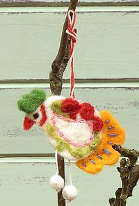 Hanger vogeltje, vilt