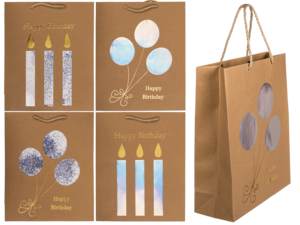 Craft paper bag, Happy Birthday