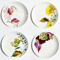 Botanical Wonders - Set of 4 dinner plates