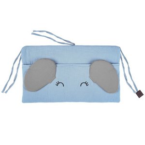 Kinderbedopberger OLIFANT Baby Blauw Grijs