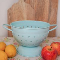Blue colander with hearts 21 cm Isabelle Rose
