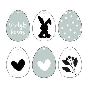 Paaseitjes mint set 6st.