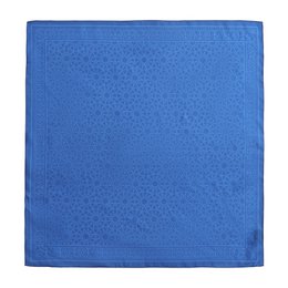 Blue Square Silk Scarf Dalila v1