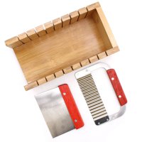 Wooden Soap Loaf Cutter Set -Wavy and Straight Cutter