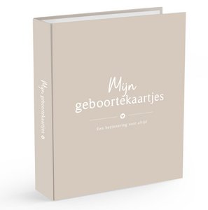 Fyllbooks Bewaarbundel Geboortekaartjes beige A5