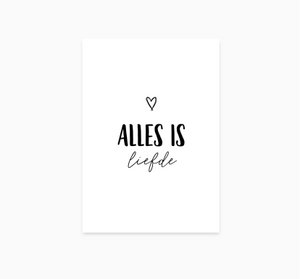 A6 kaart Alles is liefde
