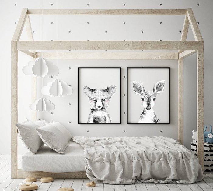 Hert Kinderkamerposter