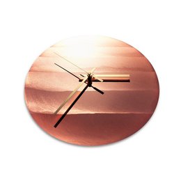 Wanduhr Kupfer geschliffen