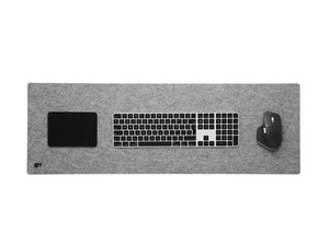 Felt & Cork Desk Mat - Grey