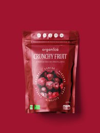  Organic crunchy blueberry fruit snack, with a sweet and tangy flavor. Made from high-quality, dried blueberries.