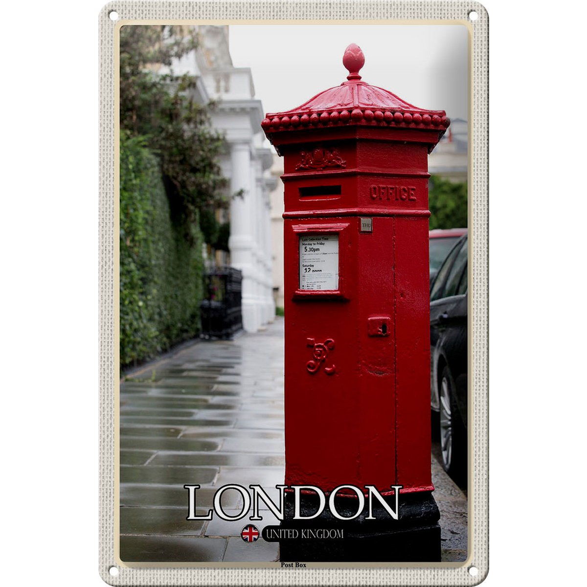 Targa Da Parete In Metallo Baker Street Westminster Londra, Vintage, 200x150 Mm, Decorazione Retrò