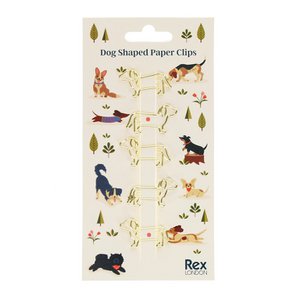 Dog shaped paper clips (set of 5) - Dog Park