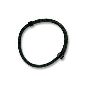Dunkelgrünes Seilarmband