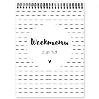 Fyllbooks Weekmenu met boodschappenlijstje - Wire-o