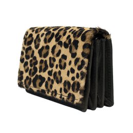 Ladies Wallet Black Leather RFID In 10 Prints