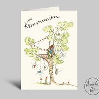 Communion card | Treehouse | Folding card for communion