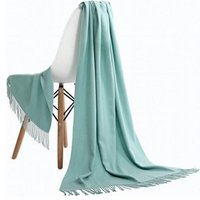 Pashmina scarf dark mint green
