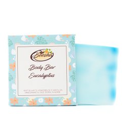 Eucalyptus-scented body bar with a natural, moisturizing formula.
