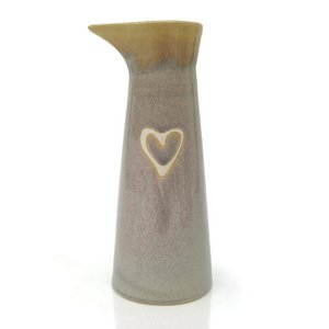 Stoneware Milchkännchen "Herz" sand