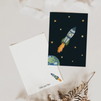 Postcard - rocket