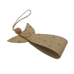 Zdobienie anioła naturalny/złoty AN woreczek 900-007kpl/3