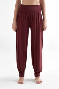 T1320-08 | TENCEL™ Damen Yoga Hose - Burgundy