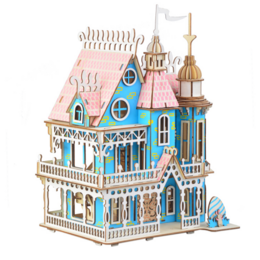 Kit de construcción Casa de Muñecas 'Villa Fantasia'- mini 1:48- color