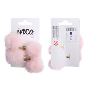 Goldene Haarstifte mit Pelito -Schleifen - 2 Einheiten