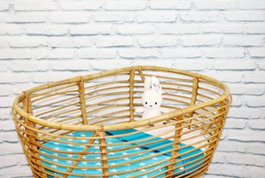 Babydeken - Aqua Blauw met Witte Sterren